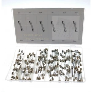 120 assorted glass fuses for car, van, tractor and boat