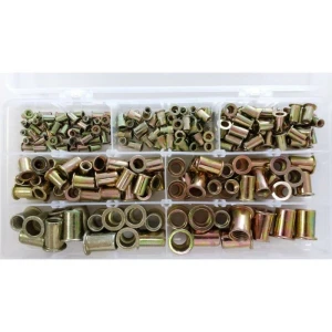 220pcs Galvanised Steel Rivet Nuts M3-M10 - Complete Heavy-Duty Set
