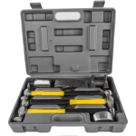 7pc Bodywork Dolly and Hammer Set with Fibreglass Handles