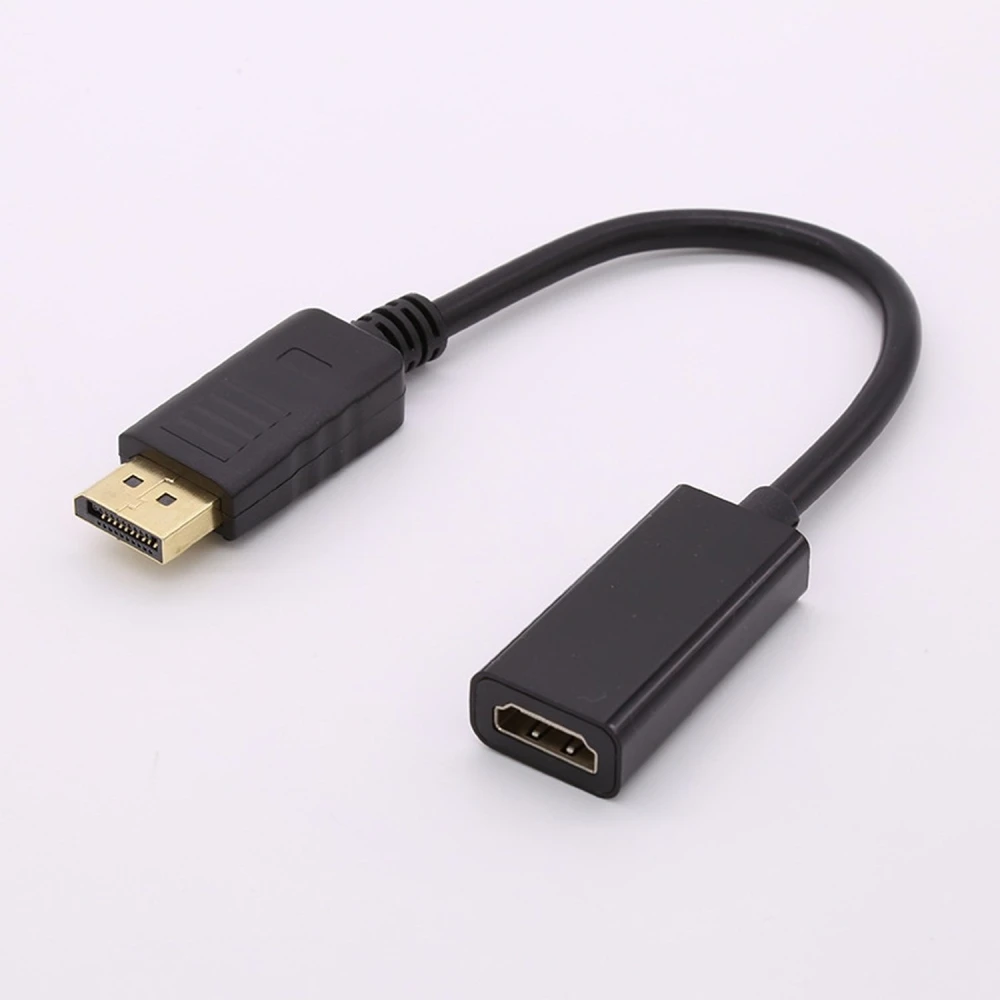 DisplayPort male to HDMI female adapter for audio and video connection