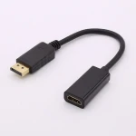DisplayPort male to HDMI female adapter for audio and video connection