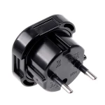UK to European 3-pin plug adapter for use in Europe