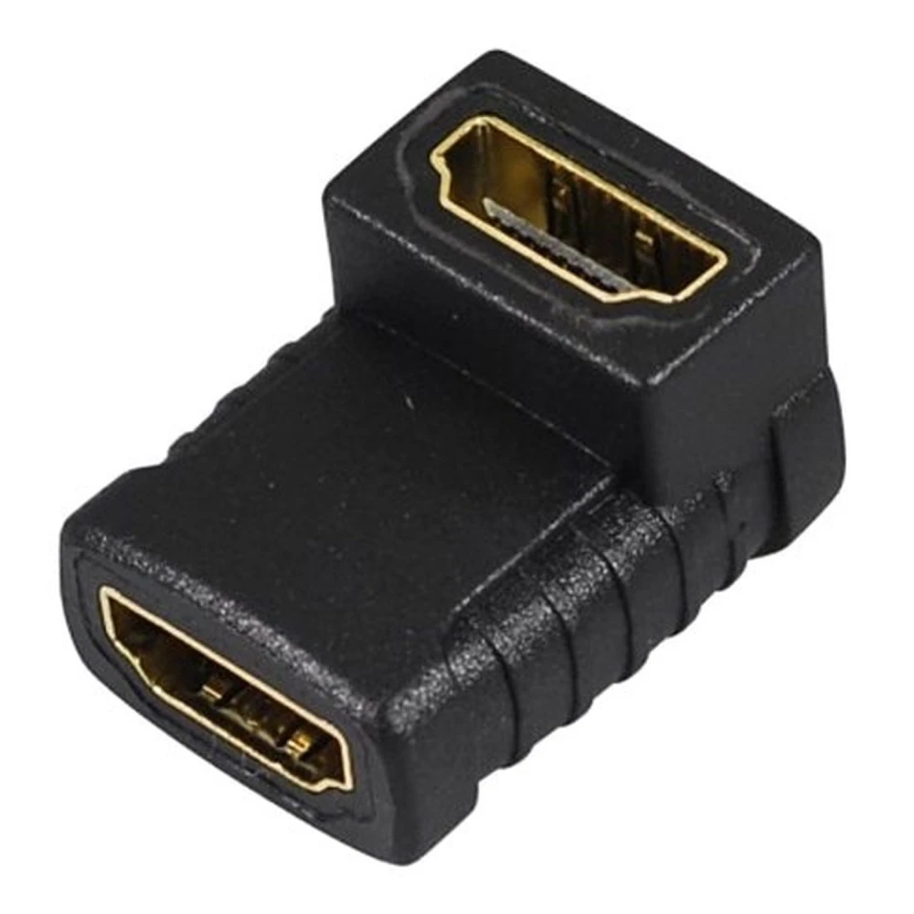 90° HDMI Female to Female Adapter for compact, secure connections