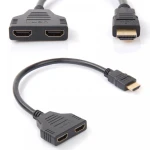 satkit HDMI male to 2 female HDMI splitter adapter
