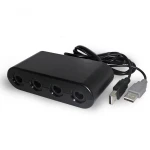 GameCube Controller Adapter for Nintendo Wii U and PC, compatible with Super Smash Bros
