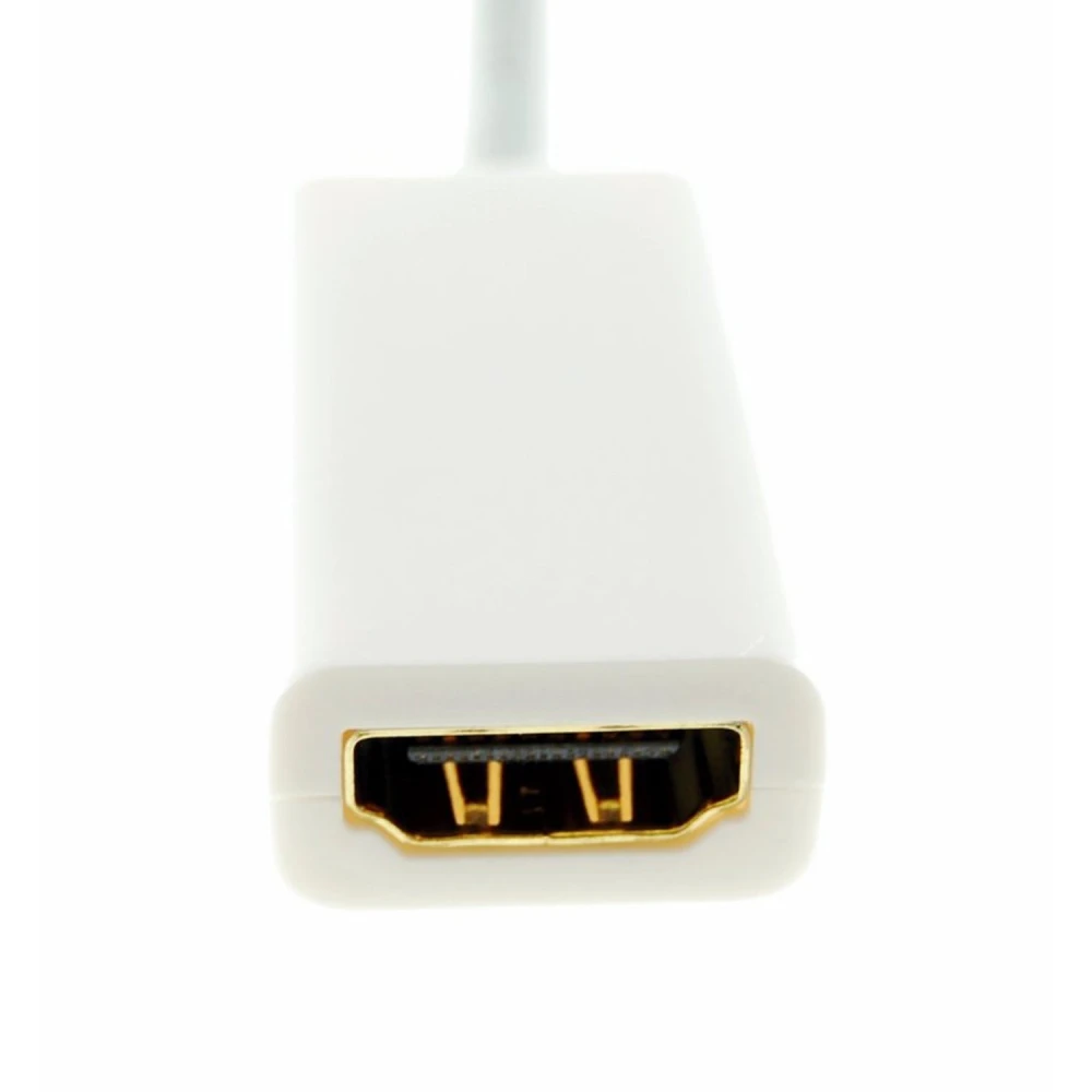 Adaptador Mini DVI a HDMI mostrando el conector HDMI