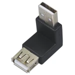 90° USB Male to Female Adapter for Compact, Secure Connections