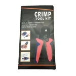 Terminales eléctricos de varios colores incluidos en kit de alicates crimpadores