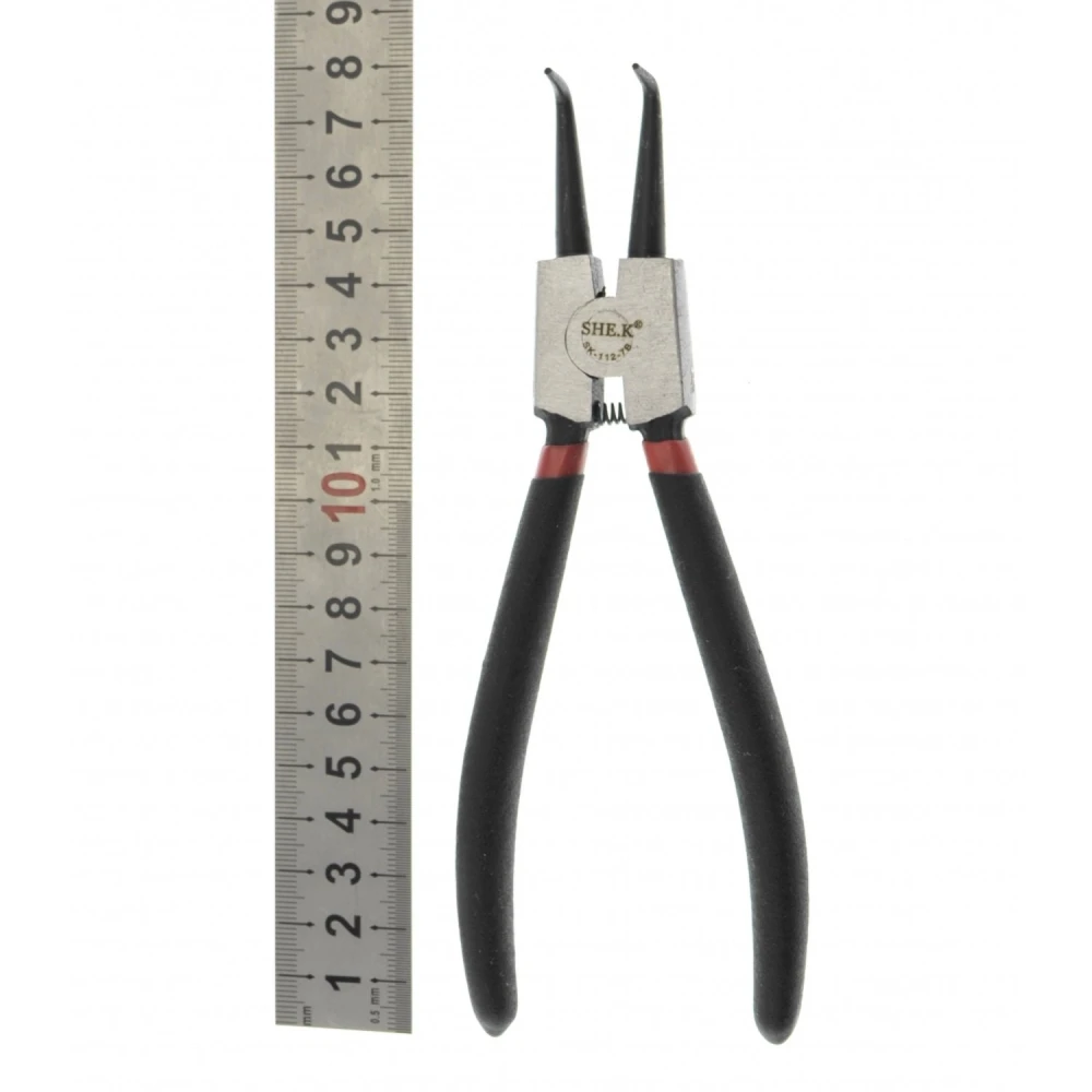 SHEK 180mm Bent Circlip Pliers SK-112-7b for Washers and Retaining Rings