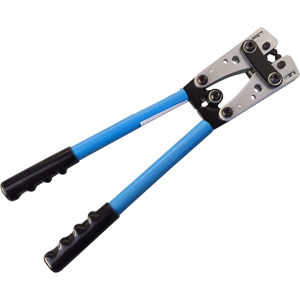 6-50mm² Crimping Pliers with Non-Slip Handles and Adjustable Rotation