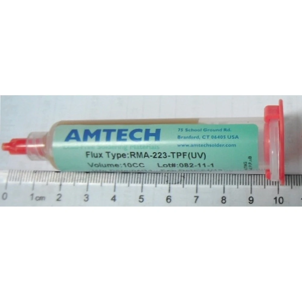 Amtech RMA-223-TPF(UV) Solder Flux 10cc for professional electronics soldering