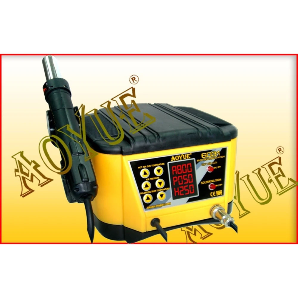 Aoyue 6031 Sirocco Series professional 2-in-1 repair station