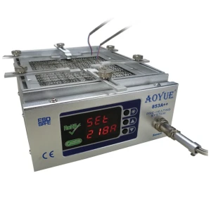 Aoyue 853A++ preheating station with digital control and extendable stand