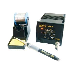 Aoyue 936a 60W soldering station with removable spares and external calibration