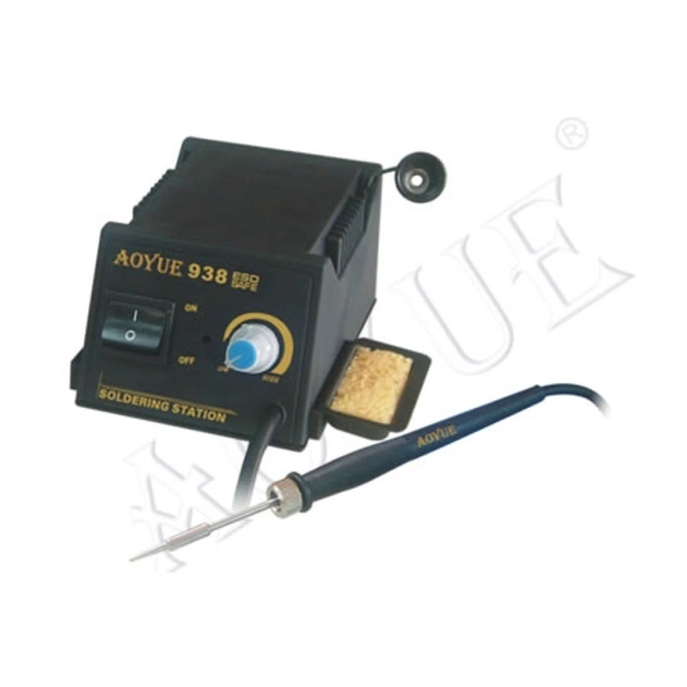 Aoyue 938 portable soldering station with adjustable temperature and compact design