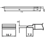 Aoyue LF-1401 soldering iron tip with built-in heater for soldering stations