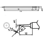 Aoyue LF-1C soldering iron tip with built-in heater for soldering stations