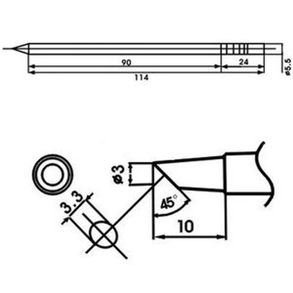 Aoyue LF-3BC Soldering Iron Tip with Heating Element for Soldering Stations