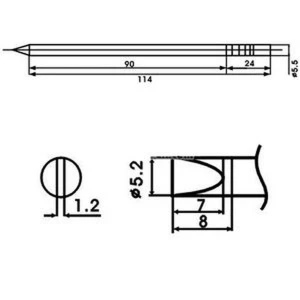 Aoyue LF-52D Soldering Iron Tip with Built-in Heater for Soldering Stations