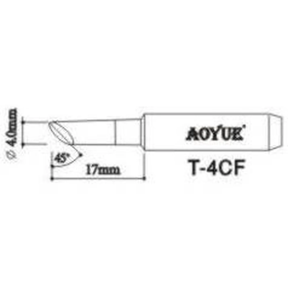 Aoyue T4cf compatible, durable soldering iron tip replacement