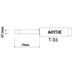 Aoyue TS3 soldering iron tip replacement for soldering stations