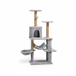 125 cm Cat Tree with Hammock, Cave and Sisal Posts