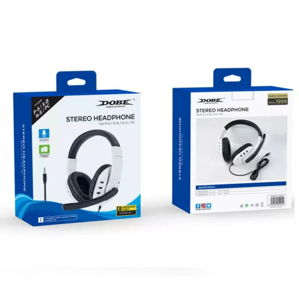 Auriculares estéreo Dobe TY-0820 con diseño ligero y cómodo