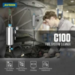 AUTOOL C100 Petrol Fuel Injector Cleaner with Adapters for Car