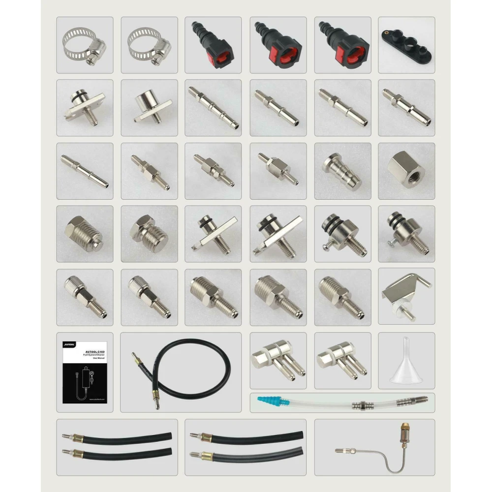 AUTOOL C100 Petrol Fuel Injector Cleaner with Adapters for Car