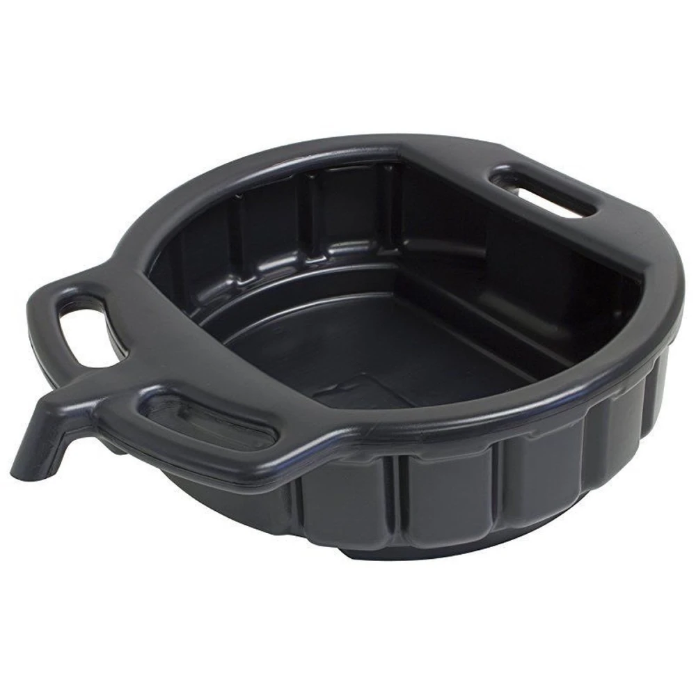15-Litre Plastic Oil Drain Pan Black TSX TOOL