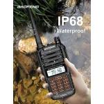 Baofeng UV9R Plus long-range walkie talkie with 160 VHF/UHF channels
