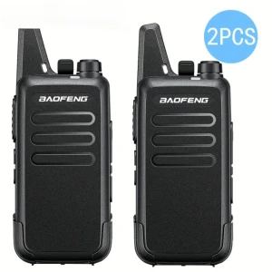 Baofeng T20 Rechargeable Walkie Talkie - 2 Pack with Earpieces