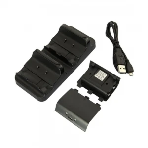 Dual charging dock for Xbox One with 2 rechargeable batteries satkit