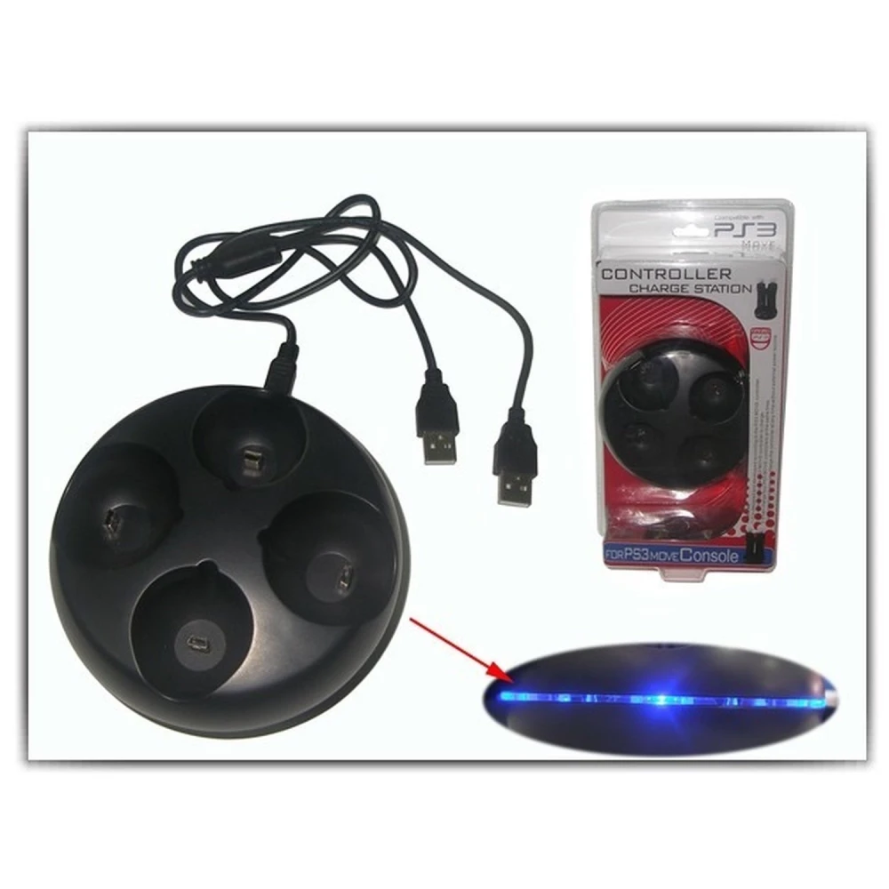 PS3 Move 4-Controller Charging Dock - Simultaneous, Efficient Charging