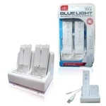 Wii Remote charging dock for 2 controllers with rechargeable battery and dual station