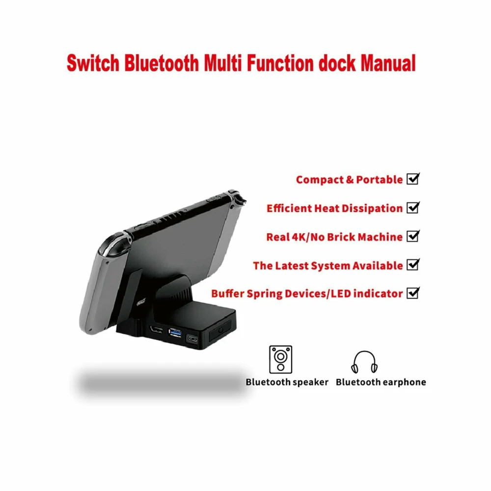 Portable Dock for Nintendo Switch - Compact HDMI USB Mini Dock