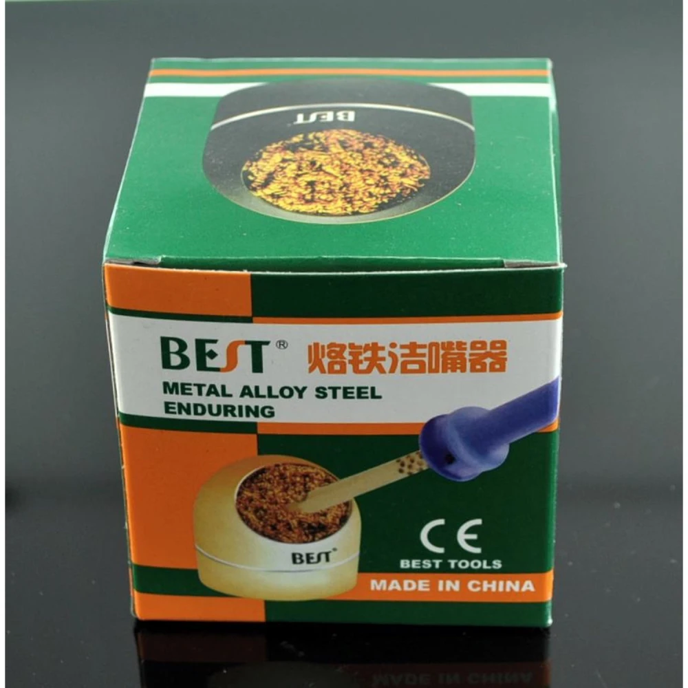 Base Limpiador de puntas soldador Mlink mostrando detalle de la malla interior