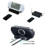 Multimedia dock with remote control for PSP 2000/3000 for TV