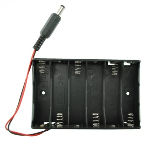 6xAA Battery Holder - For Electronics and Robotics Projects