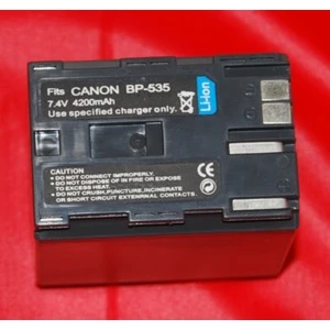 Compatible Canon BP-535 battery for Canon camcorders - High capacity and reliability
