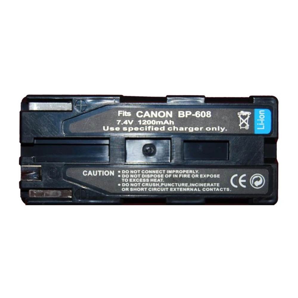 Compatible Canon BP-608 battery for Canon camcorders