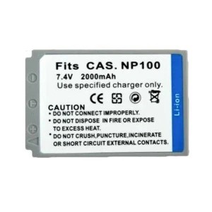 Compatible Casio NP-100 battery for Casio Exilim EX-F1 and Pro EX-F1 cameras