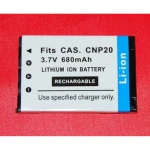 Compatible Casio NP-20 battery for digital cameras and camcorders