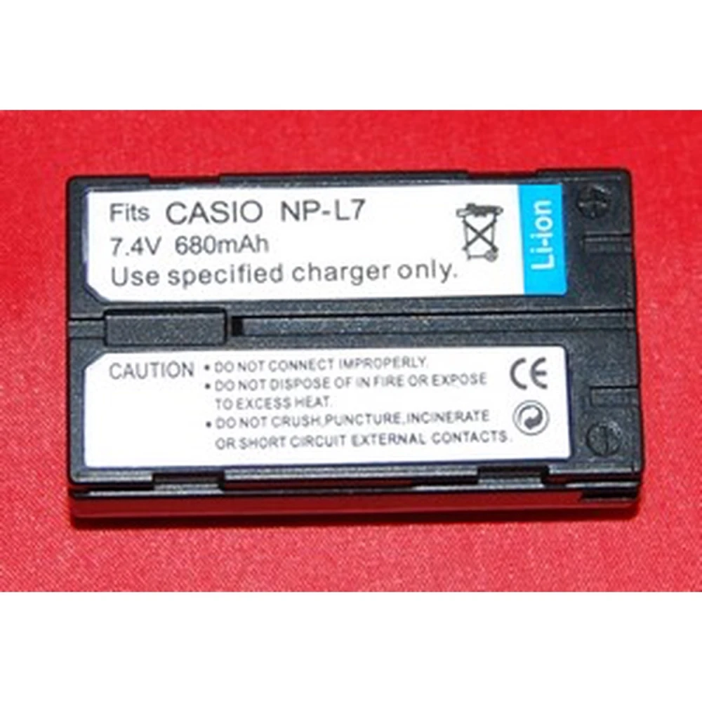 Compatible Casio NP-L7 battery for digital cameras and camcorders