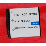 Compatible Kodak KLIC-7001 battery for digital cameras and camcorders