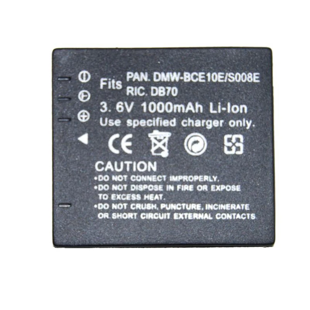 Compatible Panasonic CGA-008E/BCE10E battery for Panasonic digital cameras