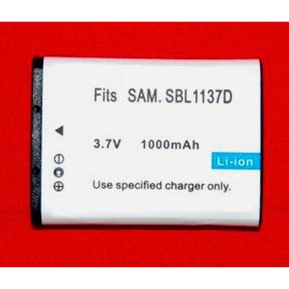 Compatible Samsung SB-1137D Li-Ion Battery 7.4V 1000mAh for cameras