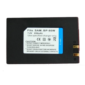 High-quality compatible Samsung SB-BP80W battery for Samsung cameras