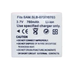 Samsung SB-L0737 Compatible Battery for Samsung Digital Cameras