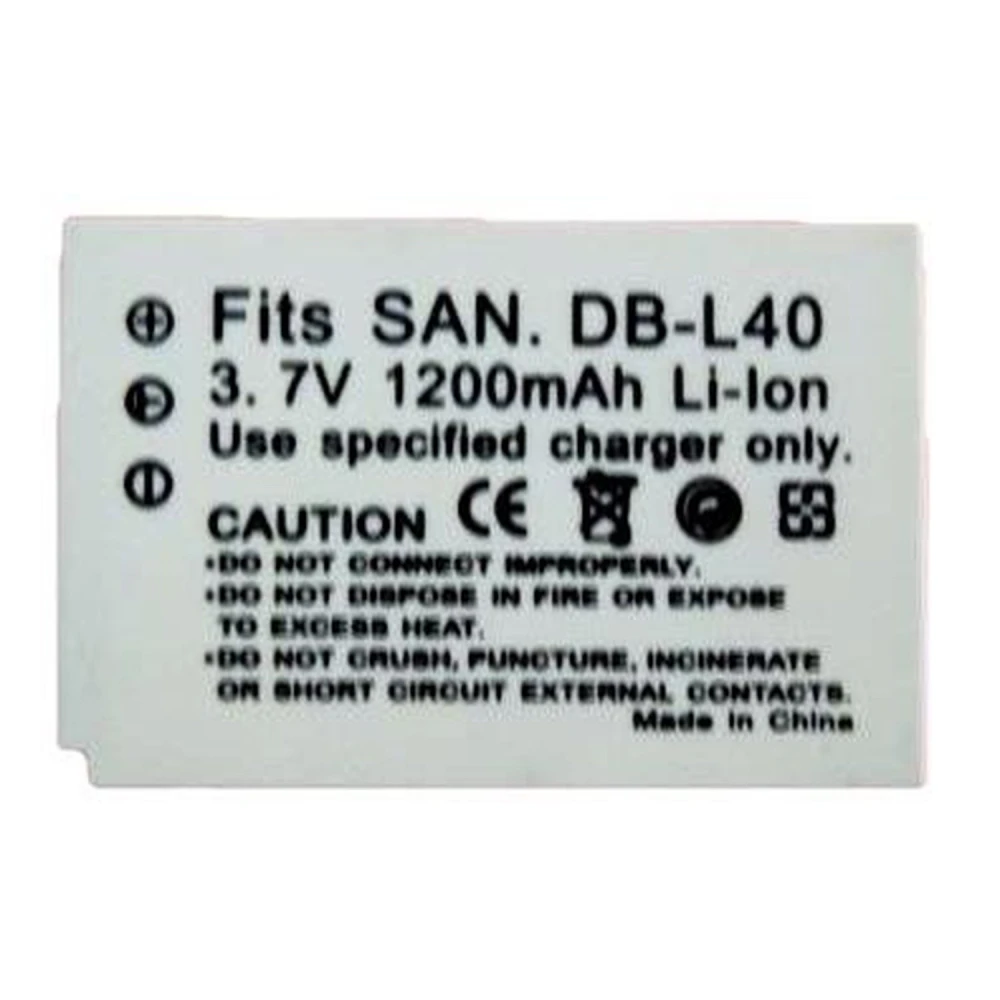 Compatible Sanyo DB-L40 Battery for Sanyo Xacti Digital Cameras